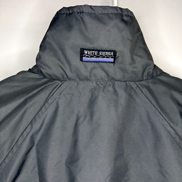 Vintage White Sierra Windbreaker Womens M Half Zip Colorblock Fall Jacket - Picture 11 of 16